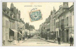 21.AUXONNE.RUE THIERS.CAFE DU CONCORDE.CAFE DU CHEMIN DE FER - Auxonne