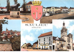 21 . N°kri11390 . Saulieu . Multivue  . N°s.c. 2 . Edition Combier . Cpsm 10X15 Cm . - Saulieu