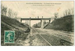 21.NUITS-ST-GEORGES.n°18.LE PONT SAINT BERNERD.CHAMP DE BATAILLE DU 18 DECEMBRE 1870.TRAIN.RARE - Nuits Saint Georges