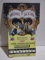 Ticket Michael Jacson DANGEROUS WORLD TOUR 1992. Roma 4 Luglio - Eintrittskarten