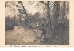 21.MONTBARD . N° 54714.Carte Photo Collée. La Brenne Entre Montbard Et St Remy - Montbard