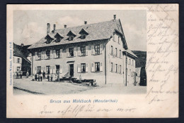 Germany Gruss Aus Mühlbach Elsass FRANCE Muhlbach-sur-Munster 1900 Gasthaus (h3457) - Elsass