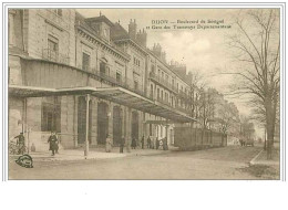 21.DIJON.BOULEVARD DE SEVIGNE ET GARE DES TRAMWAYS DEPARTEMENTAUX.TRAM - Dijon