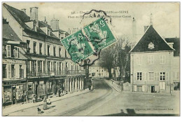 21.CHATILLON SUR SEINE.n°48.PLACE DE L'HOTEL DE VILLE ET RUE PRESIDENT CARNOT - Chatillon Sur Seine