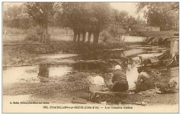 21.CHATILLON SUR SEINE.n°3720.LES GRANDES GRILLES.LAVANDIERES - Chatillon Sur Seine