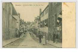 21.SEURRE.14 JUILLET 1909.LA RUE DU PONT.TACHE - Other & Unclassified