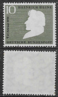 Germany BRD 1956 Heinrich Heine Mi N.229 MNH ** - Nuevos