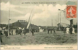 22.PAIMPOL.LES REGATES.LA JETEE AU MOMENT DU DEPART - Paimpol