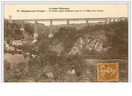 23.BUSSEAU SUR CREUSE.LA VIADUC (LIGNE BORDEAUX-LYON) ET LA VALLEE DE LA CREUSE - Autres & Non Classés