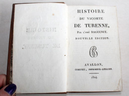 HISTOIRE DU VICOMTE DE TURENNE Par L'ABBE RAGUENET NOUVELLE EDITION 1824 COMYNET / LIVRE ANCIEN XIXe SIECLE (2204.165) - 1801-1900