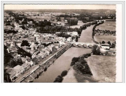 24.MUSSIDAN.LE PONT ET LA ROUTE DE PERIGEUX.VUE GENERALE.CPSM. - Mussidan