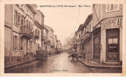 24 . N° 102922 .monpont Sur L Isle .voitures .rue Thiers . - Other & Unclassified