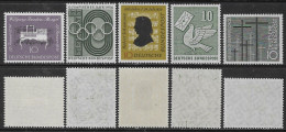 Germany BRD 1956 Mozart, Olympic, Schumann Etc 5val Mi N.228,231,234,247-248 MNH ** - Unused Stamps