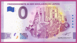 0-Euro XEMZ 51 2021 FRIEDENSGEBETE IN DER NIKOLAIKIRCHE LEIPZIG - SERIE: DEUTSCHE EINHEIT - Privatentwürfe