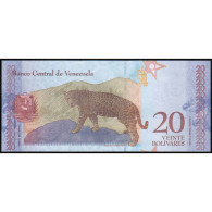 VENEZUELA - PICK 104 A - 20 BOLIVARES - 15/01/2018 - SIMON RODRIGUEZ - JAGUAR - Venezuela