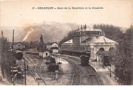 25 - N°111034 - Besançon - Gare De La Mouillère Et La Citadelle - Train - Besancon