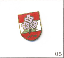 Pin’s Sport - Rugby XV / Blason De L’Équipe Du Japon Avec Fleurs De Cerisier. Non Est. EGF. T1017-05 - Rugby