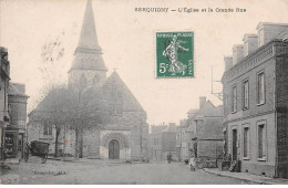 27 - SERQUIGNY - SAN46050 - L'Eglise Et La Grande Rue - En L'état - Serquigny