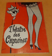 Programme Spectacle Saison 53/54 THEATRE DES CAPUCINES"ALLEZ VOUS RHABILLER"Femme Sein Nu"french-cancan"publicité Perrie - Programas