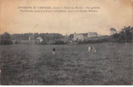 27-SAN59019-VERNEUIL.Ecole Des Roches.Vue Générale.Guerre Européenne 1914-1915.Hôpital Militaire.Cachet Militaire - Andere & Zonder Classificatie