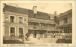 27.VERNEUIL SUR AVRE.HOTEL DE FRANCE.FACADE SUR LA COUR - Verneuil-sur-Avre