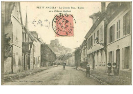 27.PETIT ANDELY.n°21620.LA GRANDE RUE,L'EGLISE ET LE CHATEAU GAILLARD - Autres & Non Classés