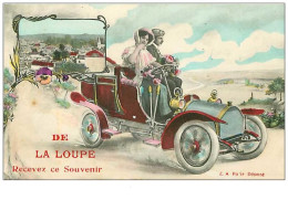 28.LA LOUPE.n°40.DE LA LOUPE, RECEVEZ CE SOUVENIR.AUTOMOBILE - La Loupe