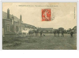 28.GERMAINVILLE.VUE INTERIEURE DE LA FERME DE M BIEUVILLE - Autres & Non Classés