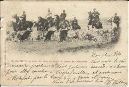 SAUMUR , Saut Du Mur Au Breil , Sous-Lieutenant De Cavalerie , 1901 , Carte Précurseur , µ - Saumur