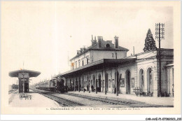 CAR-AAEP1-28-0106 - CHATEAUDUN - La Gare - Arrivée De L'express De Tours - Train - Chateaudun