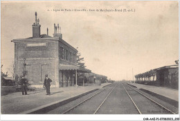 CAR-AAEP1-28-0101 - Ligne De Paris A GRAINVILLE - Gare De MARCHEZAIS-BROUE - Autres & Non Classés