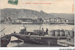 CAR-AADP5-26-0362 - VALENCE - Le Rhone Et La Villa Des Granges - Peniche - Valence