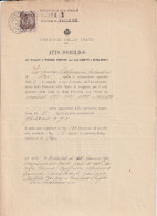 Italy. Bari.1910. Ferrovia Dello Stato. ATTO D'OBBLIGO Per Trasporti Con Spesa Anticipata - Documents Historiques