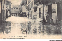 CAR-AADP3-21-0227 - CHATILLON SUR SEINE - Inondation 1910 - La Rue Des Ponts - Chatillon Sur Seine