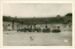 Photo Cpsm 45 BAZOCHES LES GALLERANDES. Départ Des Tracteurs Pour Les Champs 1958 - Otros & Sin Clasificación