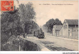 CAR-AACP2-28-0124 - CHARTRES - Vue Prise Boulevard Porte-Guillaume - Train - Chartres