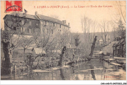 CAR-AABP1-27-0004 - LYONS LA FORET - La Lieure Et L'ecole Des Garcons  - Lyons-la-Forêt