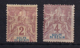 D 813 / COLONIE BENIN / N° 21/22 NEUF* COTE 16€ - Unused Stamps