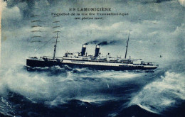 SS La Moriciere - Paquebot De La Compagnie Transatlantique En Pleine Mer - Paquebots