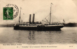 Bateau Le "Versailles" De La Compagnie Generale Transatlantique - Steamers