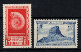 Algérie - YV 297 & 298 N** MNH Luxe , Géologie Cote 11 Euros - Ongebruikt