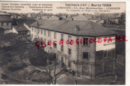 87- LIMOGES- IMPRIMERIE MAURICE TESSON- 25 RUE MONTMAILLER- M. KRUGER  39 BD STRASBOURG PARIS- 1924 - Limoges