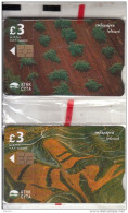 CYPRUS - Earth From Above, Collector"s Cards No 10-11, Tirage 850, 11/05, Mint - Chipre