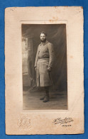 Guerre 1916 Grande Photo  Soldat Du 72eme Regiment D' Infanterie Photographe Grosbois Morlaix (format 11,5cm X 18,5cm) - Oorlog, Militair