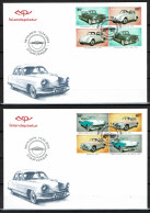 Island - 2004 - FDC - Old Vintage Cars, Alte Automobile - Ford Fairlane, Pobeda, Volkswagen, Chevrolet Bel Air - FDC