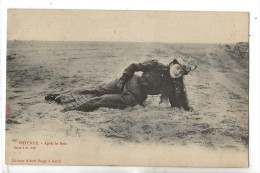 Ostende Ou Oostende (Belgique, Flandre-Occidentale) : GP D'une Femme Touriste Sur La Plage Après Le Bain En 1905 (aniPF. - Oostende