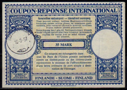 FINLAND FINLANDE SUOMI  Lo16n  35 MARK International Reply Coupon Reponse Antwortschein IRC IAS  KUUSANKOSKI 16.03.57 - Postal Stationery