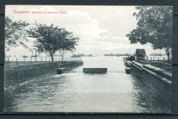 SINGAPOUR - Entrance Of Stamford Canal (carte Vierge) - Singapour