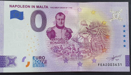 BILLETE 0 Euro Souvenir 0 € MALTA: FEAZ 2023-1 NAPOLEON IN MALTA The Great Siege Os 1798 - Sonstige & Ohne Zuordnung