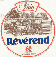 G F 1618  /  ETIQUETTE DE FROMAGE -  BRIE REVEREND - Quesos